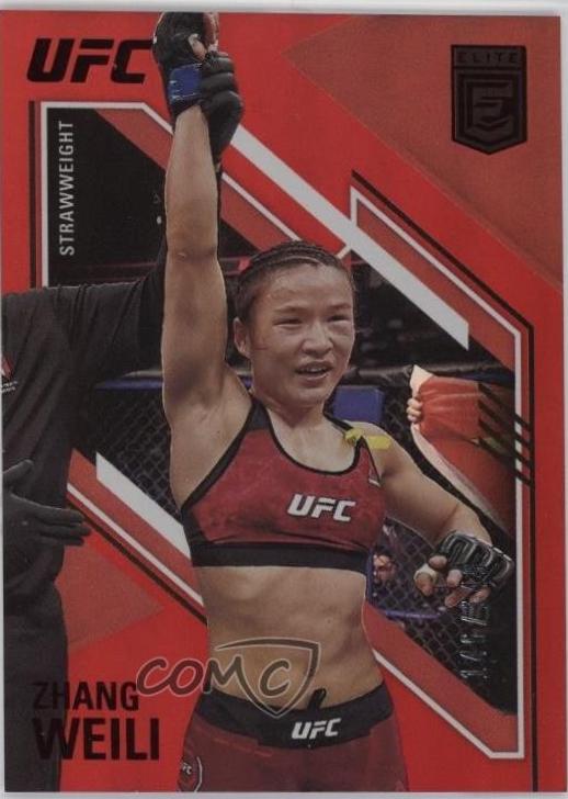 Zhang Weili 2021 Panini Chronicles UFC Base Elite #160 Red