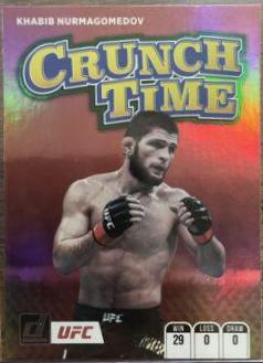 Khabib Nurmagomedov 2022 Panini Donruss UFC Crunch Time #8 Green