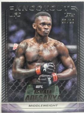 Israel Adesanya 2024 Topps Knockout UFC Base #93 Black