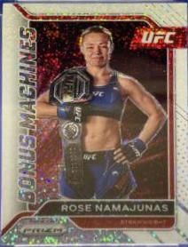 Rose Namajunas 2022 Panini Prizm UFC Bonus Machines #18 White Sparkle