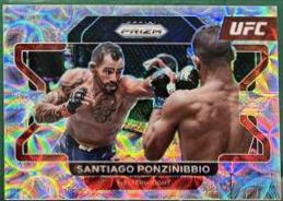 Santiago Ponzinibbio 2022 Panini Prizm UFC Base #50 Premium