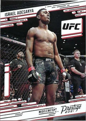 Israel Adesanya 2021 Panini Chronicles UFC Base Prestige #71 Asia