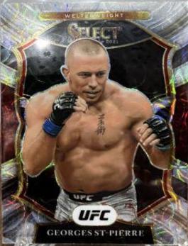 Georges St-Pierre 2021 Panini Select UFC Octagonside #243 Black Disco