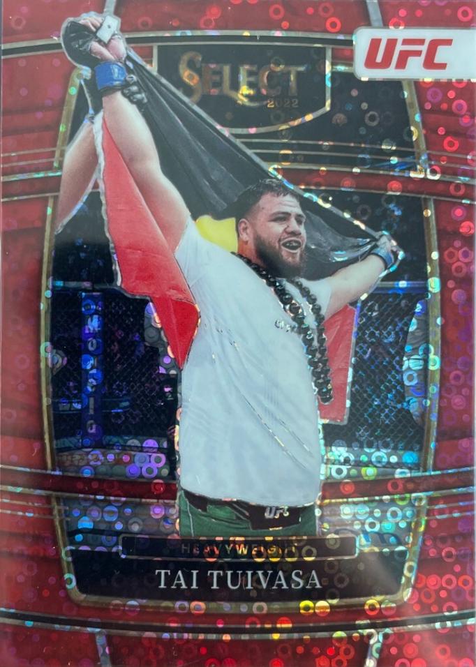 Tai Tuivasa 2022 Panini Select UFC Concourse #20 Red Disco