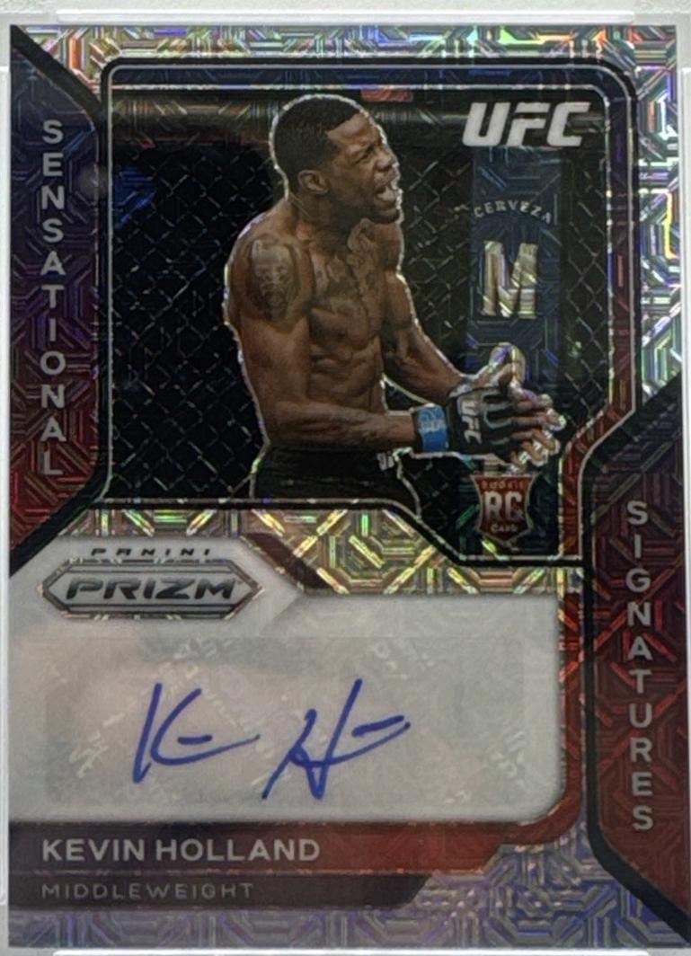 Kevin Holland 2021 Panini Prizm UFC Sensational Signatures #18 Mojo
