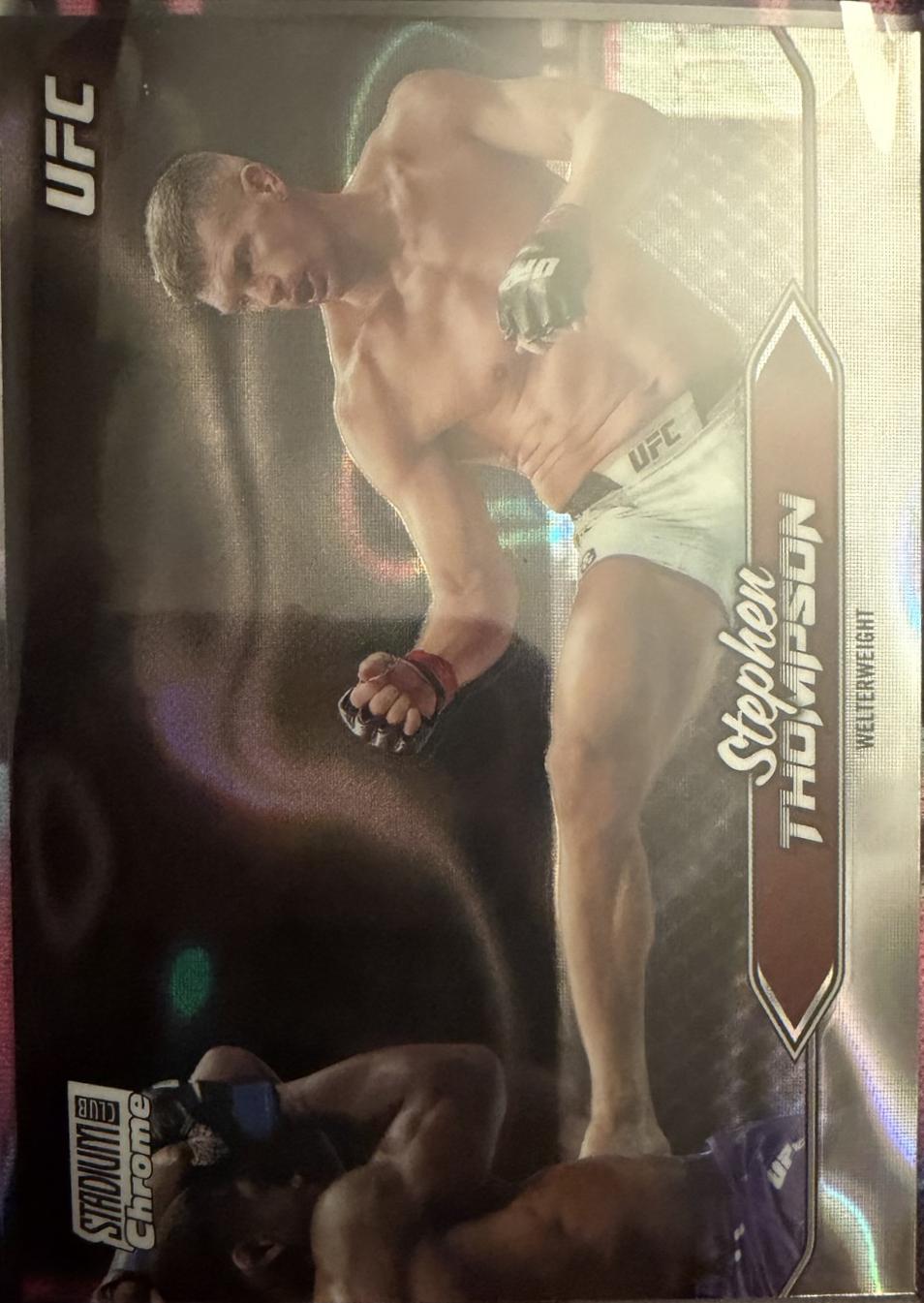 Stephen Thompson 2025 Topps Stadium Club UFC Base Chrome #C-37 Lava