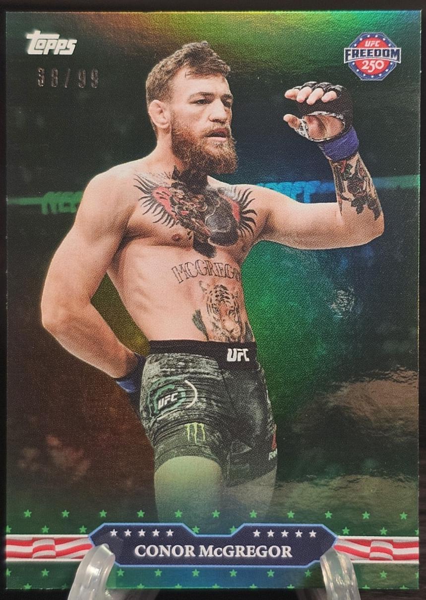 Conor McGregor 2026 Topps UFC Freedom 250 Base #1 Green