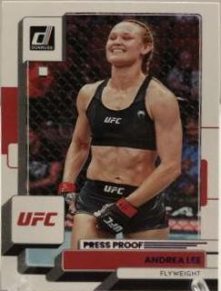 Andrea Lee 2023 Panini Donruss UFC Base #176 Press Proof Purple