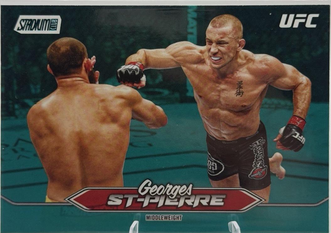 Georges St-Pierre 2025 Topps Stadium Club UFC Base #32 Teal