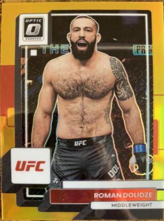 Roman Dolidze 2023 Panini Donruss Optic UFC Base #4 Gold
