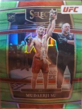 Su Mudaerji 2022 Panini Select UFC Concourse #73 Neon Green