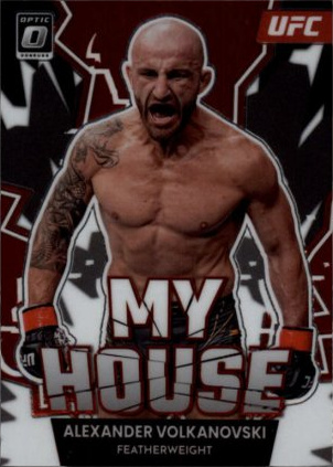 Alexander Volkanovski 2023 Panini Donruss Optic UFC My House #8 Gold Vinyl