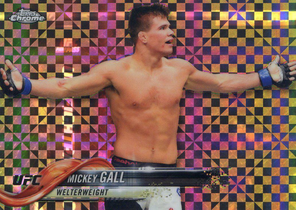 Mickey Gall 2018 Topps Chrome UFC Base #11 Xfractor