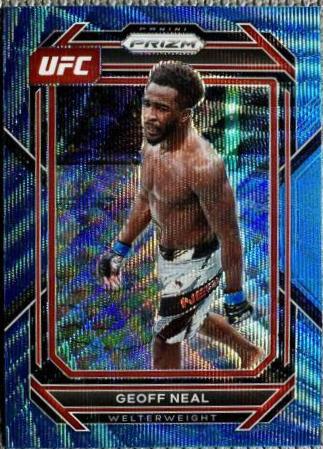 Geoff Neal 2023 Panini Prizm UFC Base #127 Blue Wave
