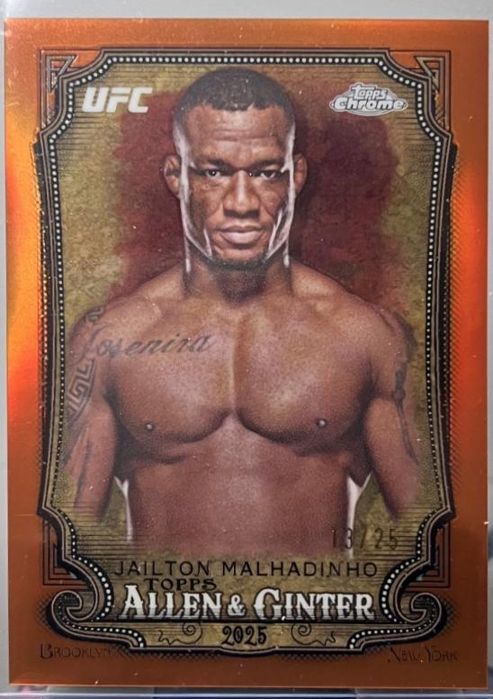 Jailton Almeida 2025 Topps Chrome UFC Allen & Ginter #AAG-22 Orange