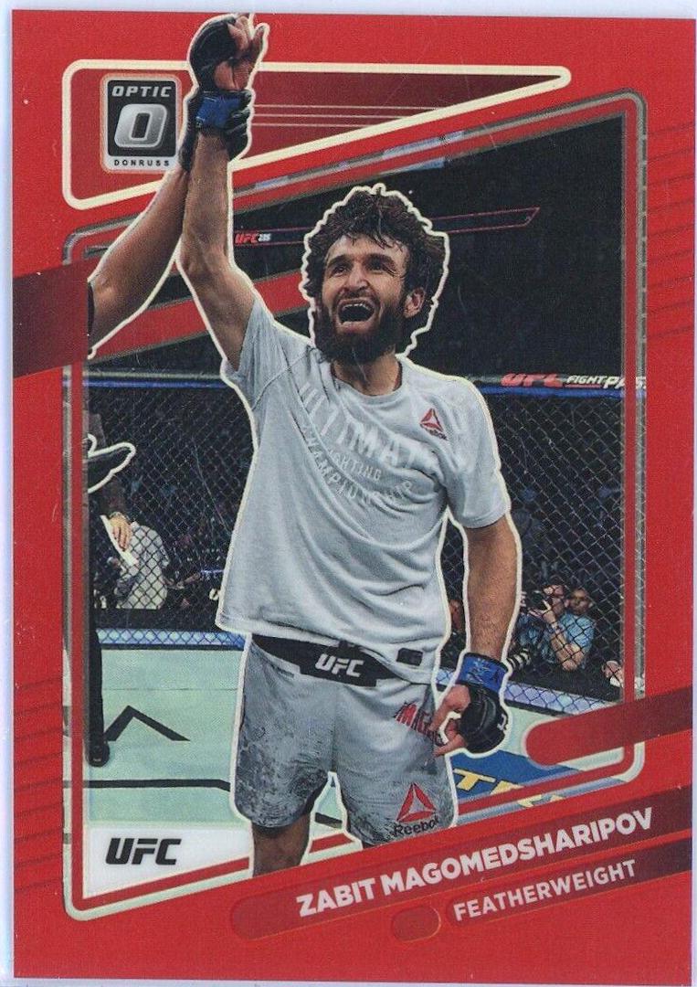 Zabit Magomedsharipov 2022 Panini Donruss Optic UFC Base #63 Red