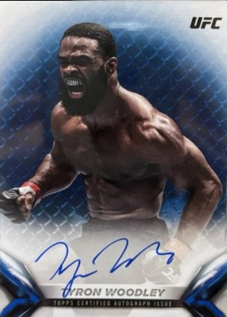 Tyron Woodley 2018 Topps UFC Knockout Knockoutautographs #KA-TW Green