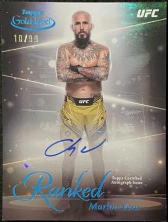 Marlon Vera 2024 Topps Gold Label UFC Ranked Ink #RIK-MVE Blue