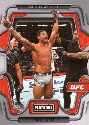 Paulo Costa 2023 Panini Chronicles UFC Base Playbook #116 Gold