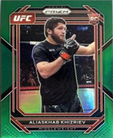 Aliaskhab Khizriev 2023 Panini Prizm UFC Base #141 Green