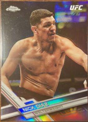 Nick Diaz 2017 Topps Chrome UFC Base #22 Refractor