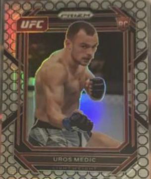 Uros Medic 2023 Panini Prizm UFC Base #158 Octagon