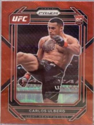 Carlos Ulberg 2023 Panini Prizm UFC Base #134 Ruby Wave