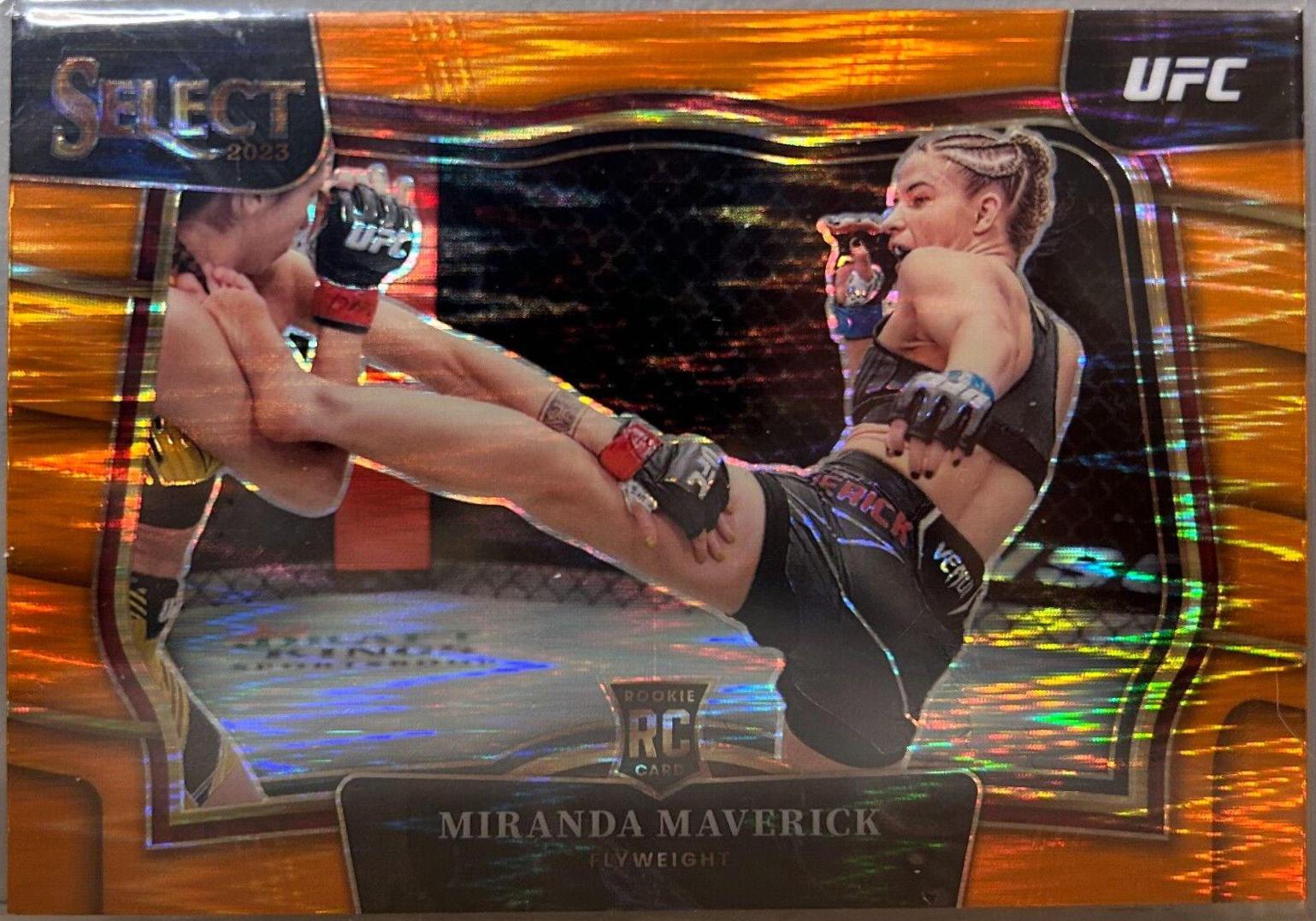 Miranda Maverick 2023 Panini Select UFC Octagonside #293 Orange Flash