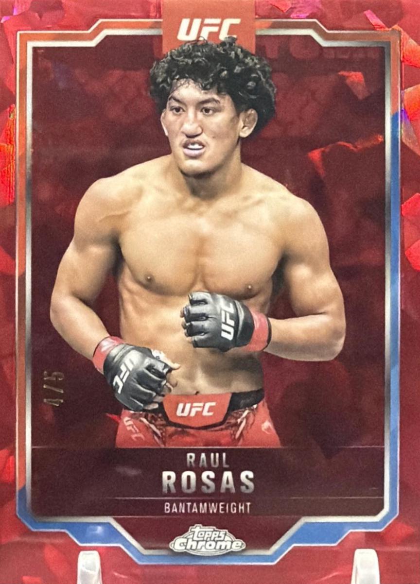 Raul Rosas 2025 Topps Chrome Sapphire UFC Base Sapphire #120 Padparadscha Sapphire