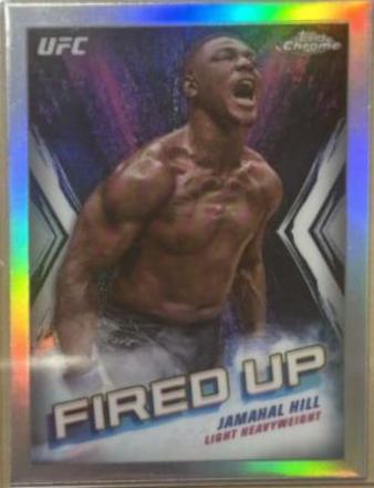 Jamahal Hill 2024 Topps Chrome UFC Fired Up #FDP-17 Refractor