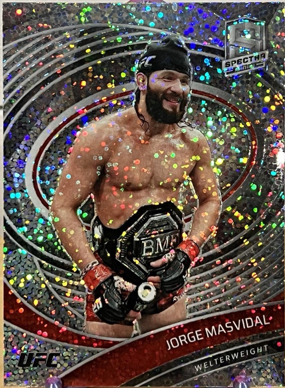 Jorge Masvidal 2021 Panini Chronicles UFC Base Spectra #290 Silver