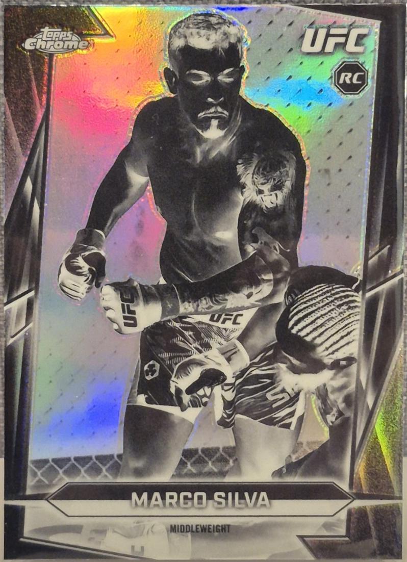 Marco Silva 2026 Topps Chrome UFC Base #156 Negative Refractor