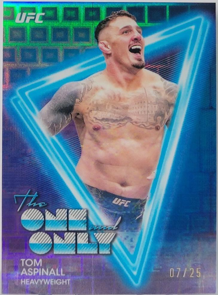 Tom Aspinall 2025 Topps Midnight UFC The One and Only #OO-7 Moonrise