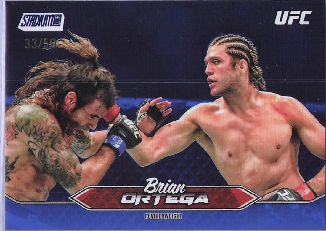Brian Ortega 2025 Topps Stadium Club UFC Base #180 Blue