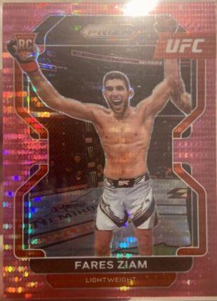 Fares Ziam 2022 Panini Prizm UFC Base #143 Pink Pulsar