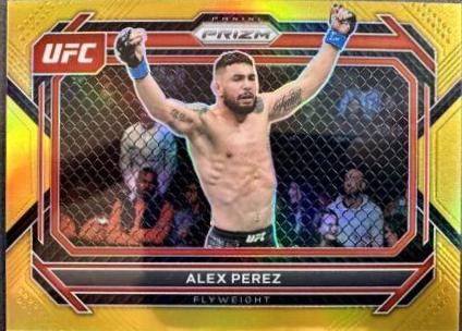 Alex Perez 2023 Panini Prizm Under Card UFC Base #26 Gold