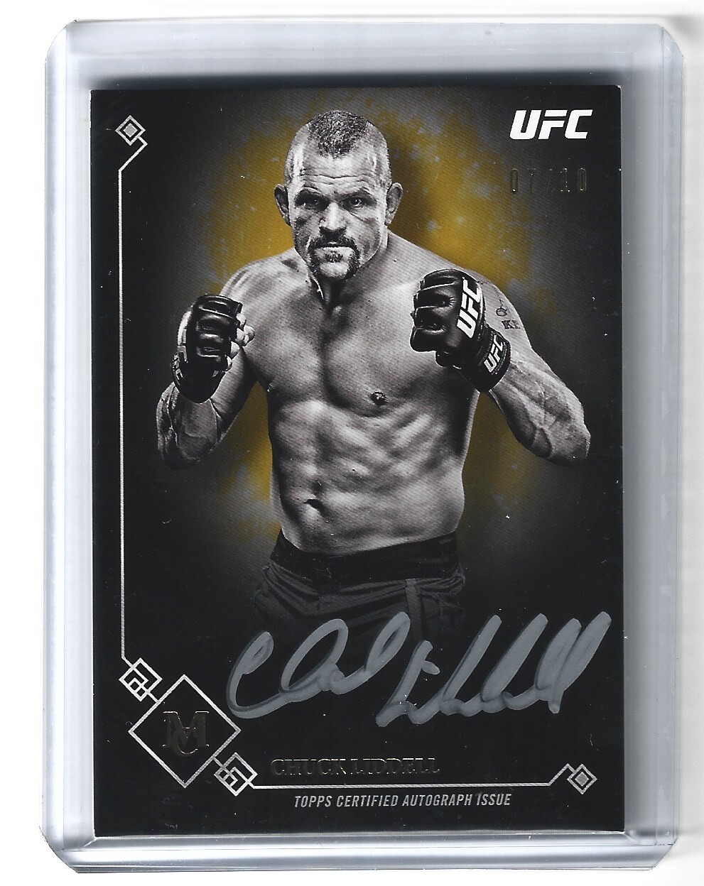 Chuck Liddell 2017 Topps Museum Collection UFC Museum Autographs #MA-CL Gold
