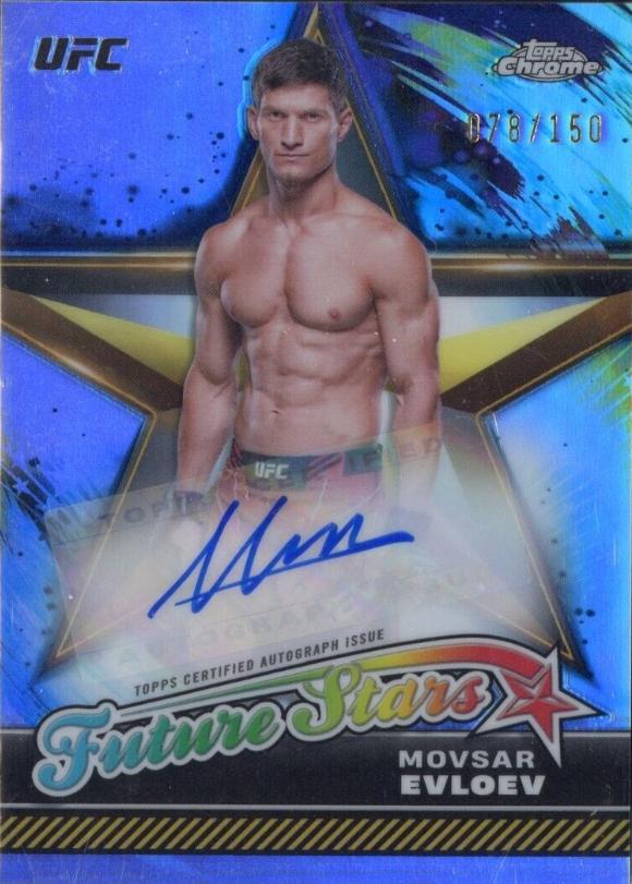 Movsar Evloev 2024 Topps Chrome UFC Future Stars Autographs #FSA-MEV Refractor