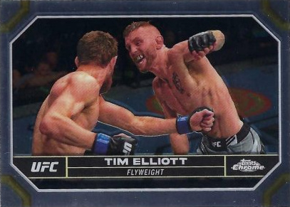 Tim Elliott 2024 Topps Chrome UFC Base #185 Negative Refractor