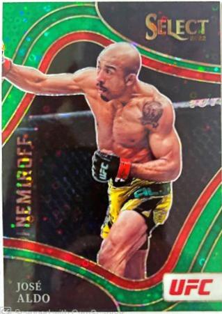 José Aldo 2022 Panini Select UFC Octagonside #235 Green Disco