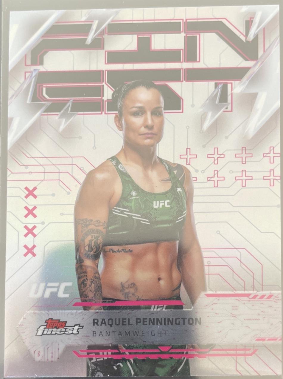 Raquel Pennington 2025 Topps Finest UFC Base Rare #282 Refractor