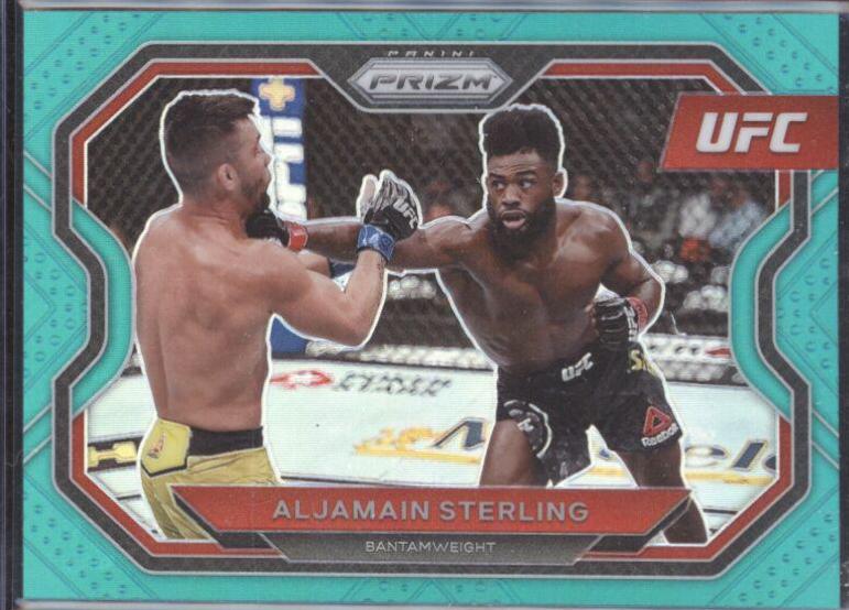 Aljamain Sterling 2021 Panini Prizm UFC Base #152 Teal