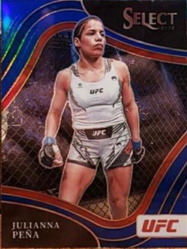 Julianna Peña 2022 Panini Select UFC Octagonside #281 Blue Prizm