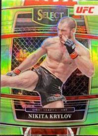 Nikita Krylov 2022 Panini Select UFC Concourse #58 Neon Green