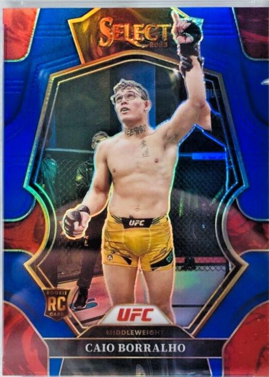 Caio Borralho 2023 Panini Select UFC Premier Level #180 Red Blue Prizm