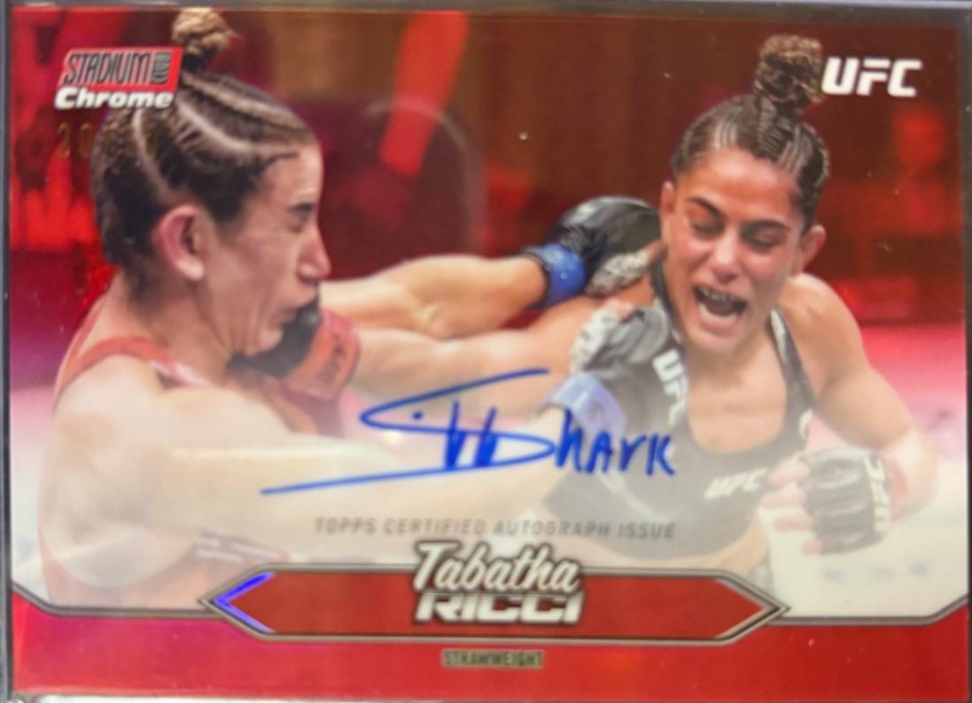 Tabatha Ricci 2025 Topps Stadium Club UFC Chrome Autographs #CAS-TRI Superfractor