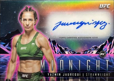 Yazmin Jauregui 2024 Topps Midnight UFC Horizon Signatures #HS-YJI Black Light