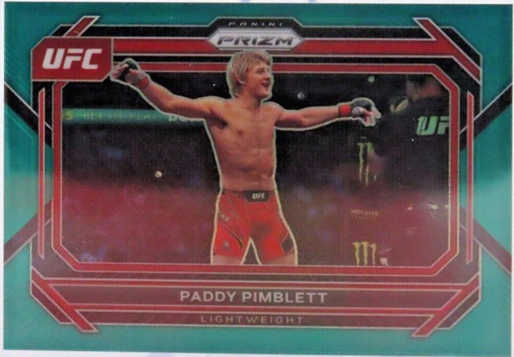 Paddy Pimblett 2023 Panini Prizm UFC Base #87 Teal