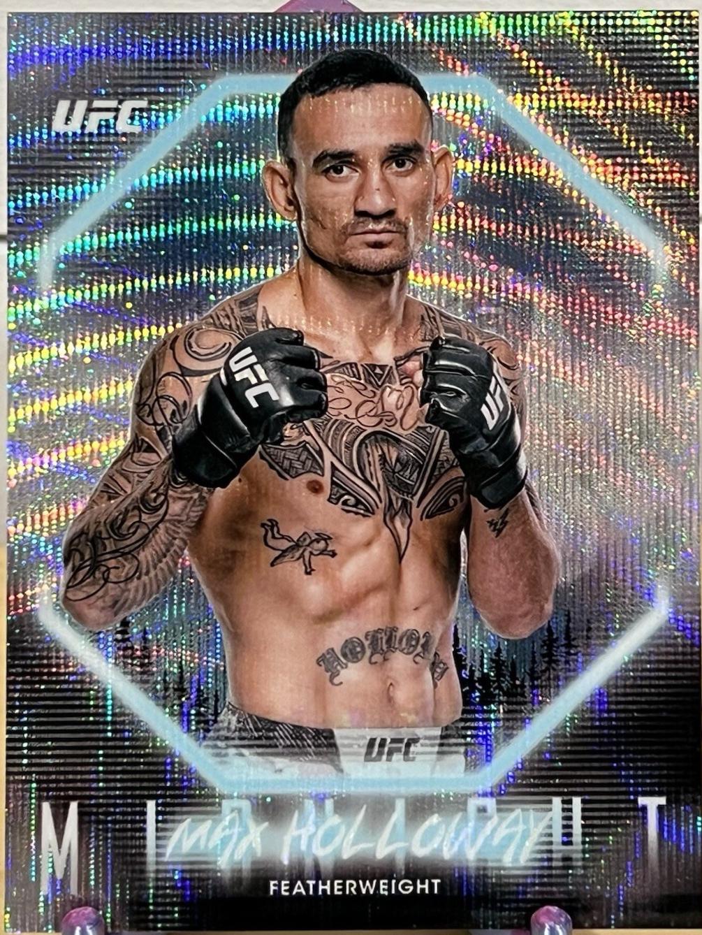 Max Holloway 2025 Topps Midnight UFC Base #1 Zodiac