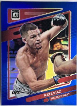 Nate Diaz 2022 Panini Donruss Optic UFC Base #23 Blue